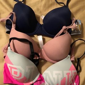Victoria Secret Pink bras. 34 A